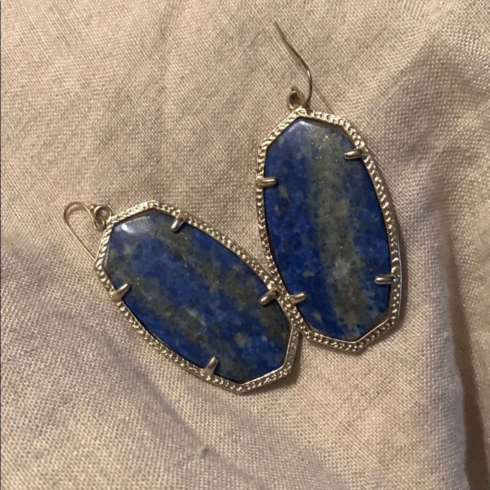 Kendra Scott Danielle Earrings in Blue Stone